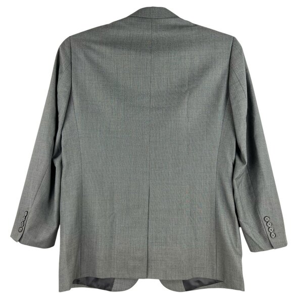 Shark Fire Men Wool Blend Grey Blazer Coat Jacket Sz 40R Two Button Single Vent - Picture 2 of 16